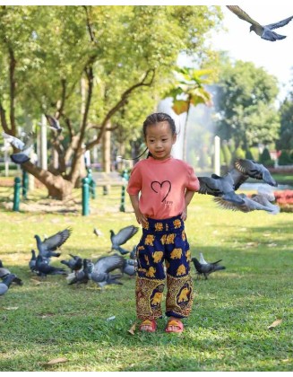 GOLD ELEPHANT KIDS HAREM PANTS