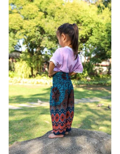 KIDS FLORAL HAREM PANTS