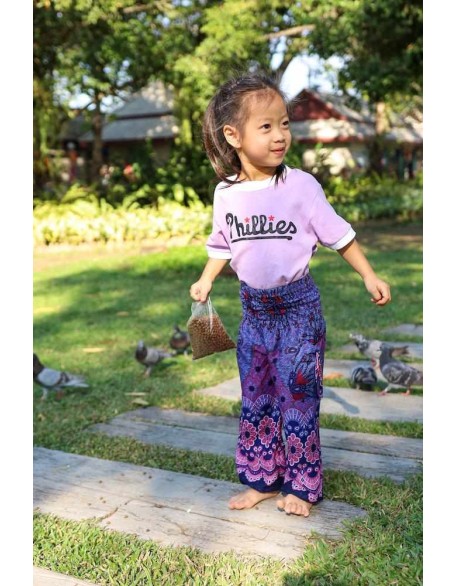 KIDS FLORAL HAREM PANTS