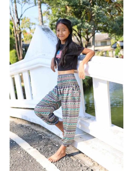 KIDS BOHO HAREM PANTS