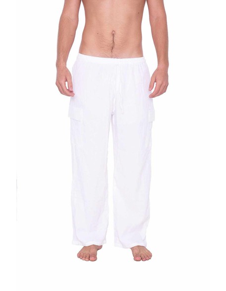 Comfy Baggy White Cotton Pants