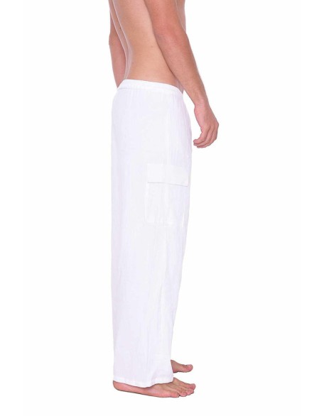 Comfy Baggy White Cotton Pants