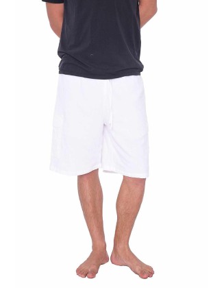 COMFY LOOSE WHITE COTTON SHORTS