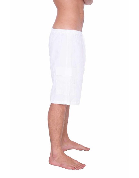 COMFY LOOSE WHITE COTTON SHORTS