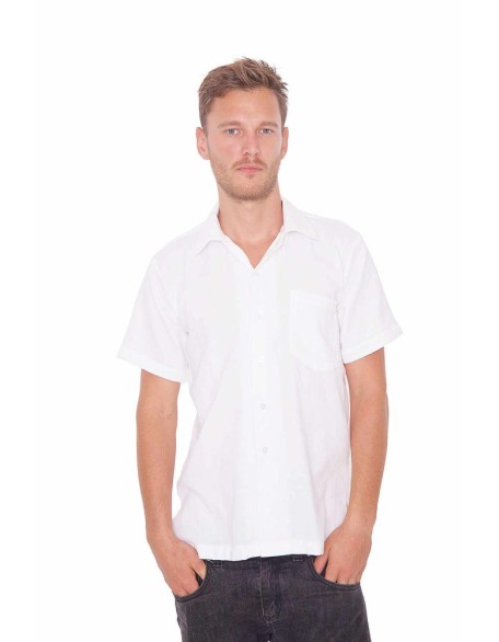 Men's White Cotton Shirt