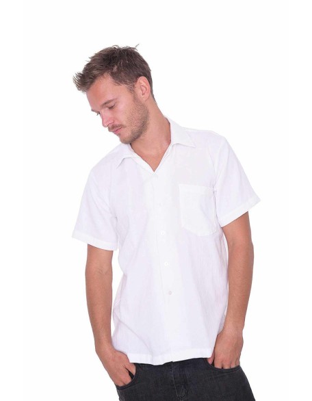 Men's White Cotton Shirt