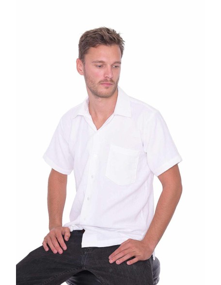Men's White Cotton Shirt