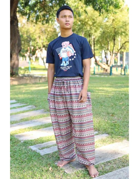 MEN BOHO RAYON PANTS