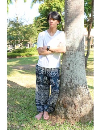 Elephant Printed HIPPIE PANTS MEN