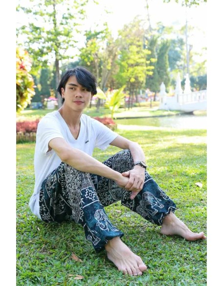 Elephant Printed HIPPIE PANTS MEN