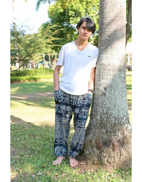 Elephant Printed HIPPIE PANTS MEN