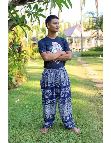 Elephant Printed HIPPIE PANTS MEN