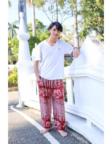 Elephant Printed HIPPIE PANTS MEN