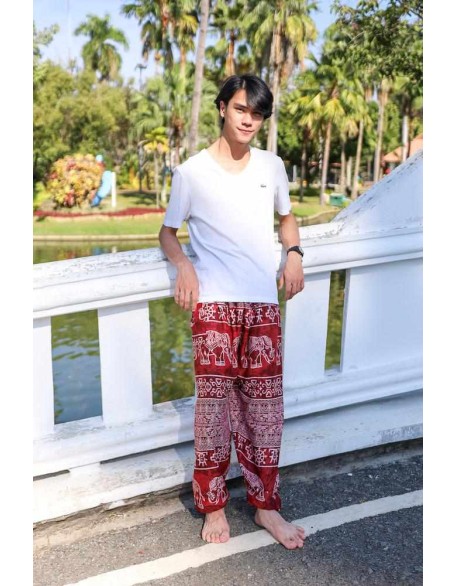 Elephant Printed HIPPIE PANTS MEN
