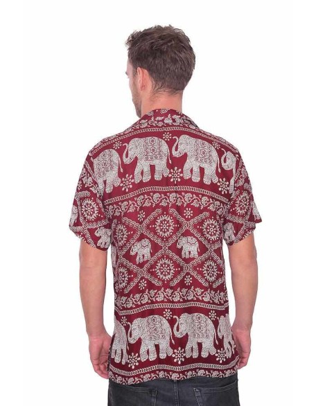 BURGUNDY Aloha Short Sleeve Shirt