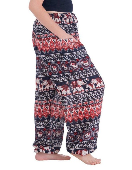 Flowy Elephant Drawstring Pants