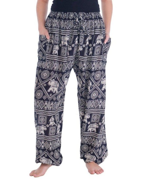 Harem Pants with Elephant Print