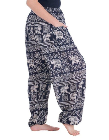 Harem Pants with Elephant Print