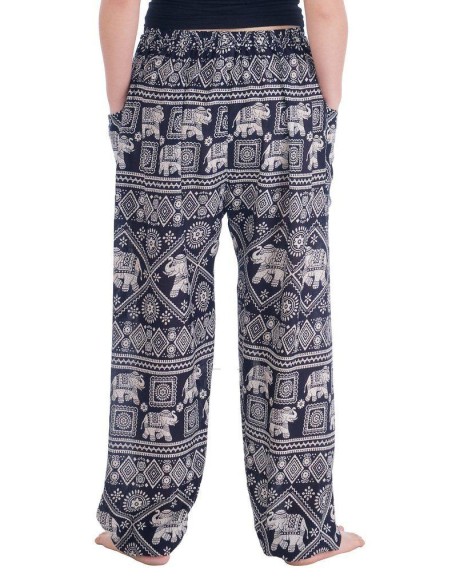 Harem Pants with Elephant Print