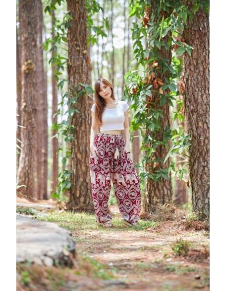 Elephant Harem Pants with Drawstring