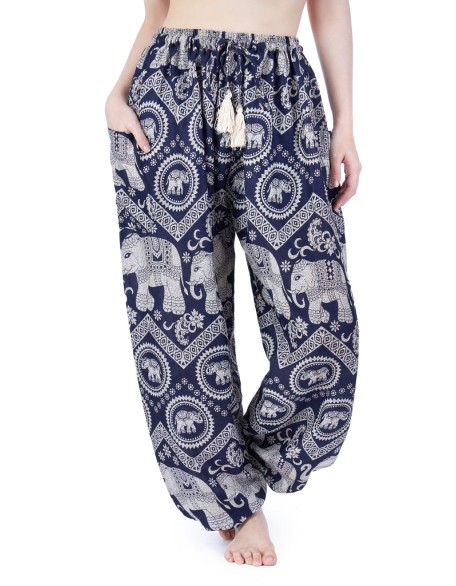 Elephant Harem Pants with Drawstring