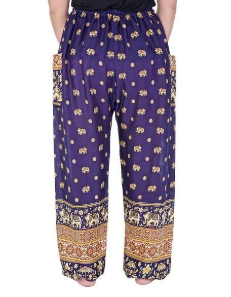 Flowy Elephant Drawstring Pants