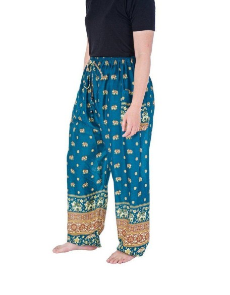 Flowy Elephant Drawstring Pants