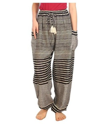 Drawstring Pants Striped Print