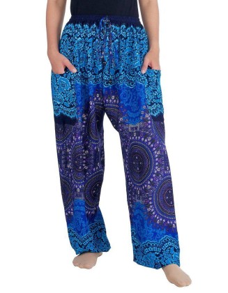 Mandala Harem Pants with Drawstring