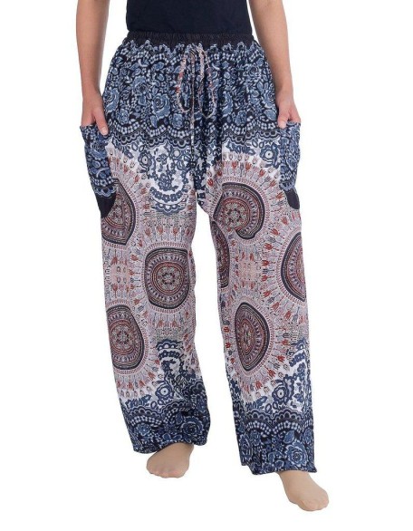 Mandala Harem Pants with Drawstring