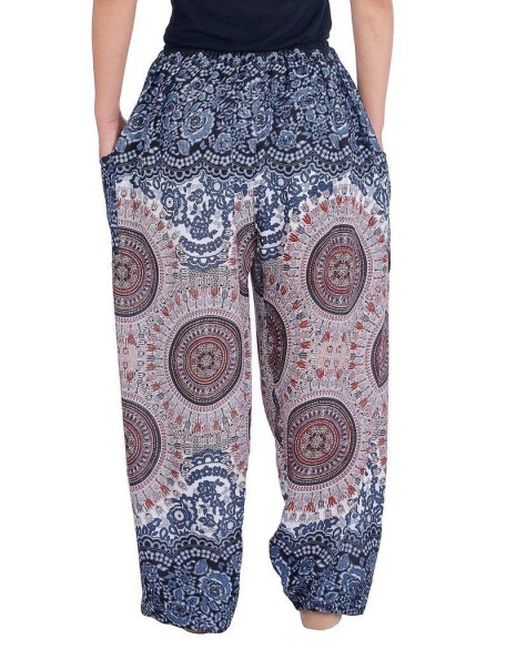 Mandala Harem Pants with Drawstring