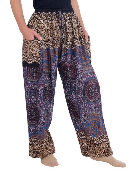 Mandala Harem Pants with Drawstring