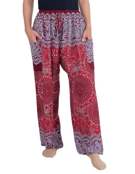 Mandala Harem Pants with Drawstring