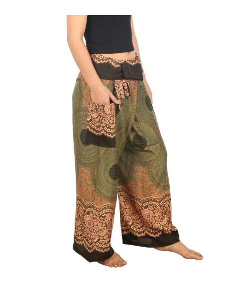 Mandala Fisherman Yoga Pants