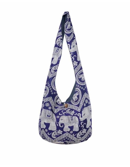 Hippie Sling Crossbody Bag Dark Blue