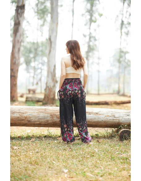 Flower Print Harem Pants