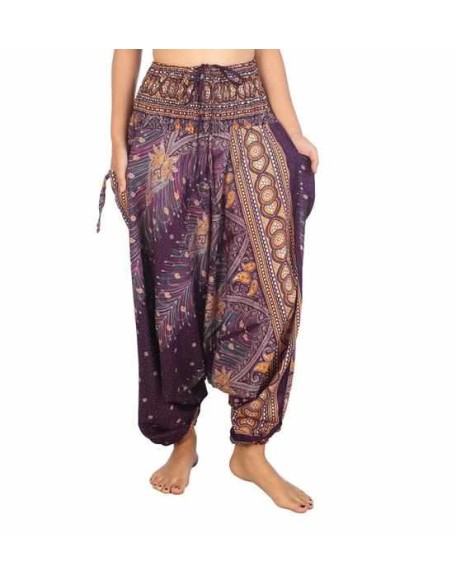 Harem Pants Peacock Print