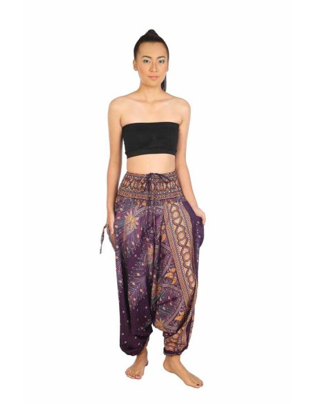 Harem Pants Peacock Print