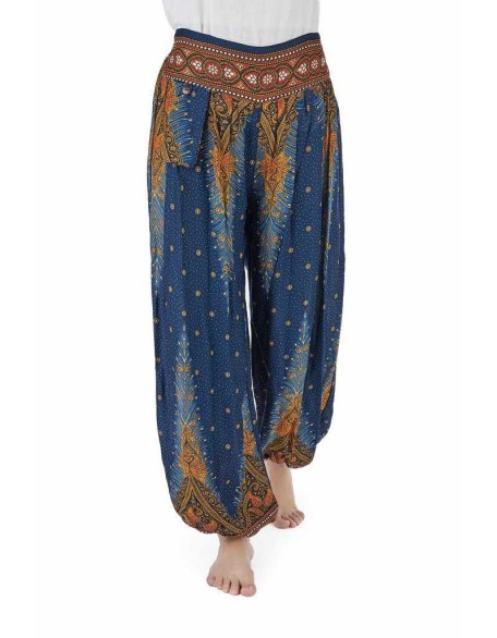 Peacock Jenny Harem Pants - Dark Blue