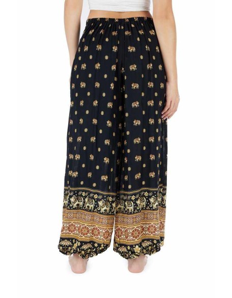 Women Black Boho Trousers