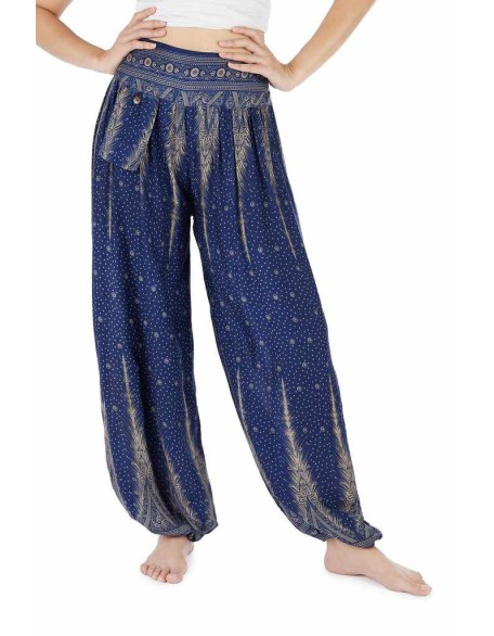 Women Blue Harem Pants