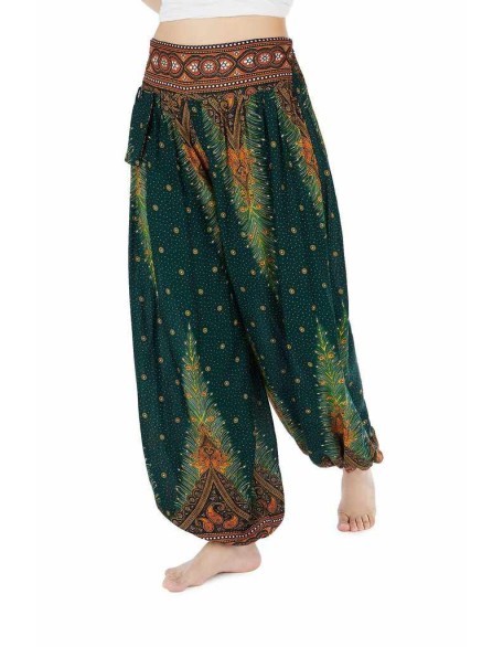 Green Comfy Boho Pants