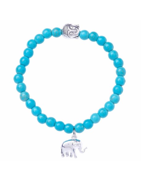 Stretchy Buddha and Elephant Bracelet