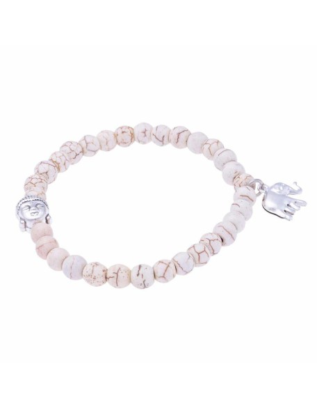 Stretchy Buddha and Elephant Bracelet