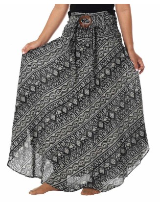 SMALL ELEPHANT PRINT MAXI SKIRT