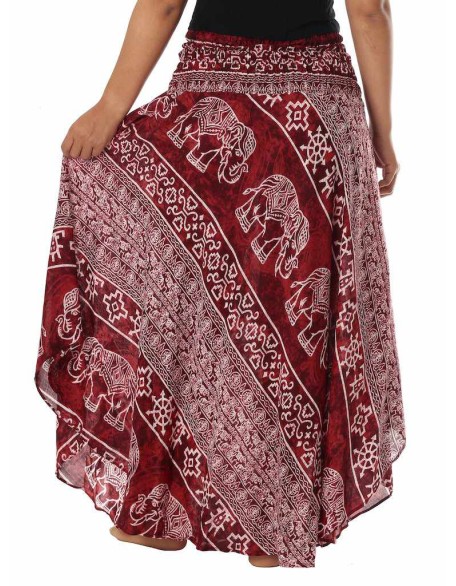 BURGUNDY GYPSY ELEPHANT SKIRT