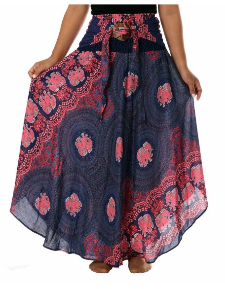 WOMEN DARK BLUE MAXI SKIRT