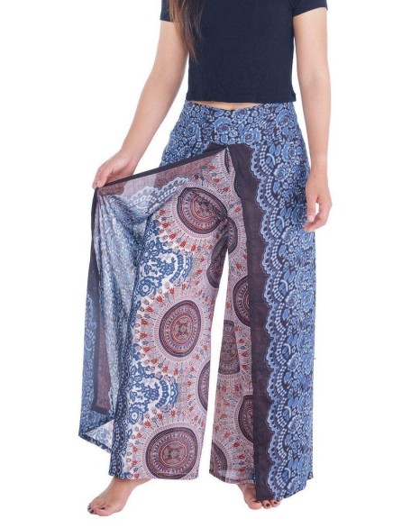 Rose Circle Wide Leg Pants