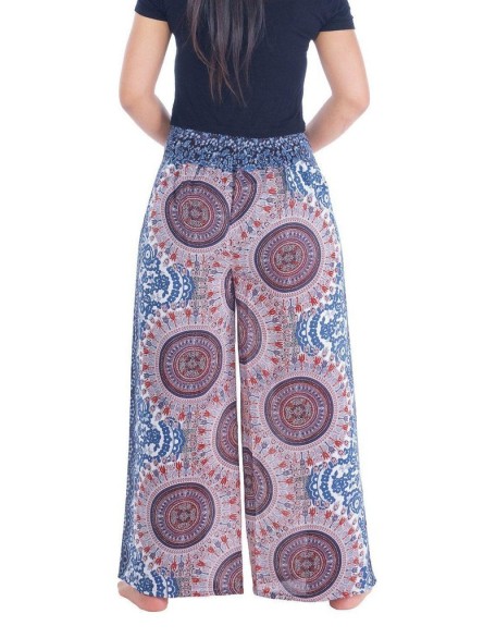 Rose Circle Wide Leg Pants