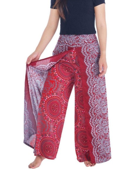 Rose Circle Wide Leg Pants